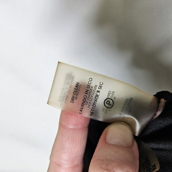 CALVIN KLEIN Black Pull On Pants Straight Leg Elastic Waist Faux Tie SZ XS - Picture 6 of 12